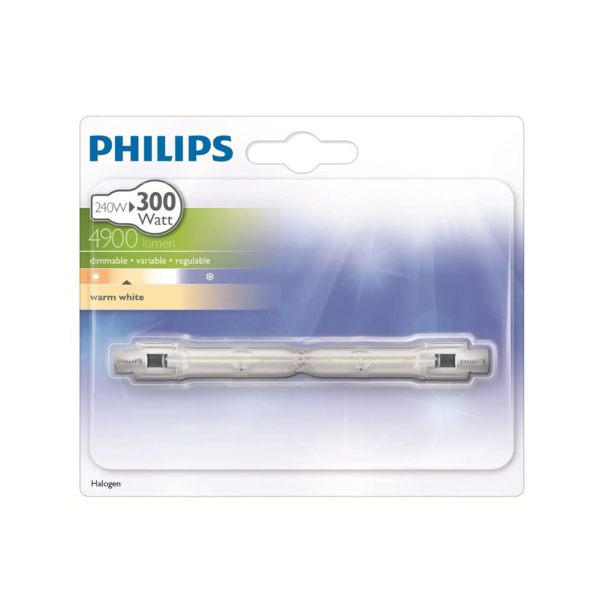 Halogénová žiarovka PHILIPS R7s/240W/230V 2900K - ECO HALO 118 mm