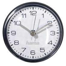 Hama - Kúpeľňové hodiny s prísavkou 1xAAA IPX4 čierna