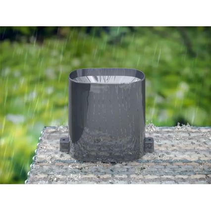 Hama - Meteostanica so zrážkomerom a LCD displejom 2xAAA antracit