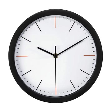 Hama - Nástenné hodiny 1xAA čierna/biela