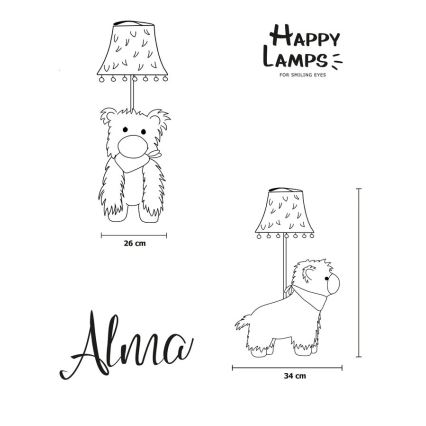 Happy Lamps - LED Detská stolná lampa ALMA LED/5,4W/230V lama