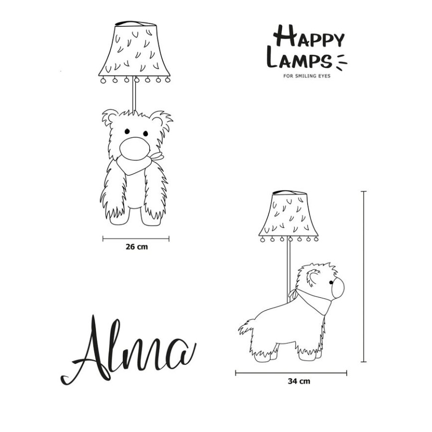 Happy Lamps - LED Detská stolná lampa ALMA LED/5,4W/230V lama