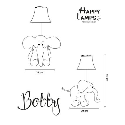 Happy Lamps - LED Detská stolná lampa BOBBY LED/5,4W/230V slonovina