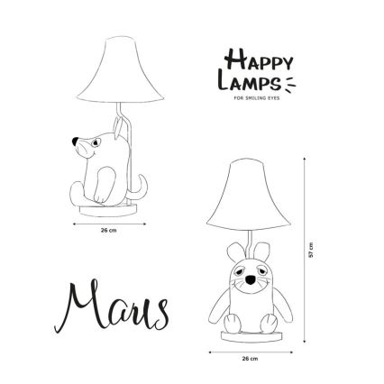 Happy Lamps - LED Detská stolná lampa MAUS LED/5,4W/230V myš