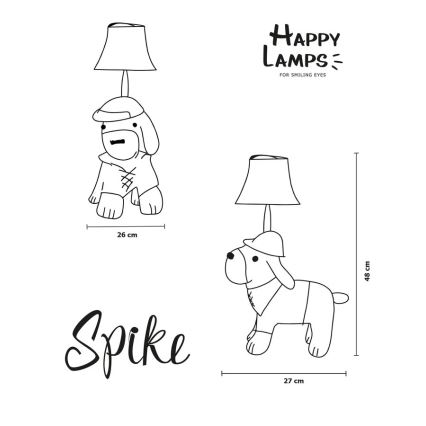 Happy Lamps - LED Detská stolná lampa SPIKE LED/5,4W/230V lovecký pes