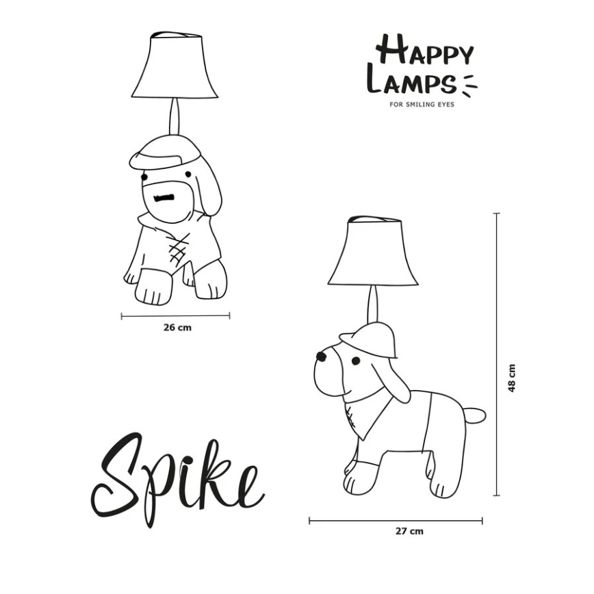 Happy Lamps - LED Detská stolná lampa SPIKE LED/5,4W/230V lovecký pes