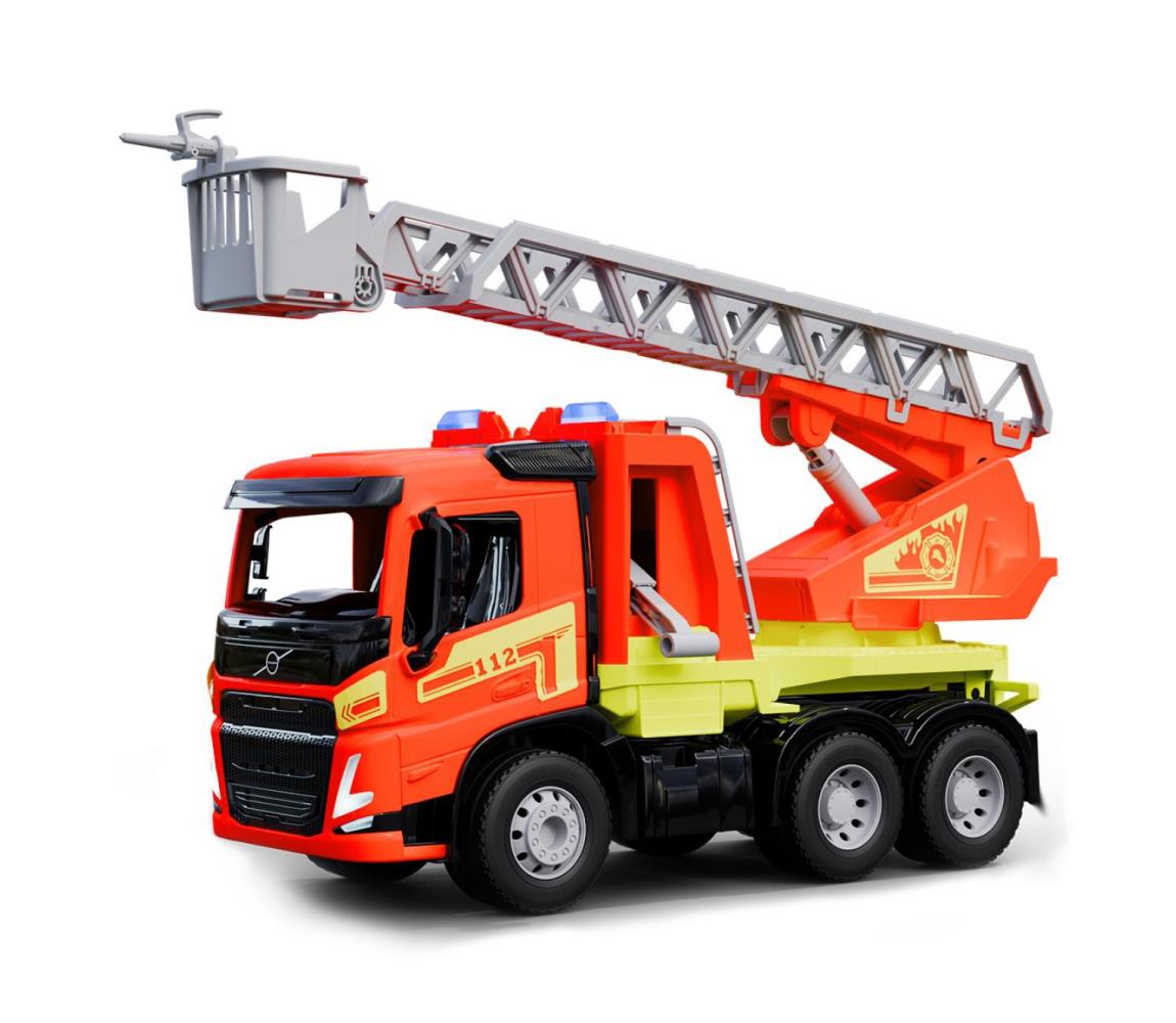 Lena Hasičské auto Volvo s rebríkom 48 cm, oranžové 43004625