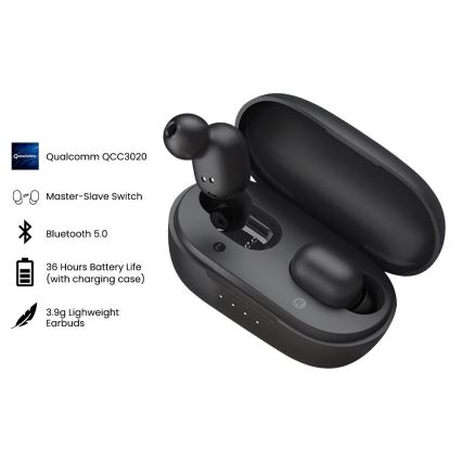 Haylou - Vodeodolné bezdrôtové slúchadlá GT1 XR Bluetooth čierna
