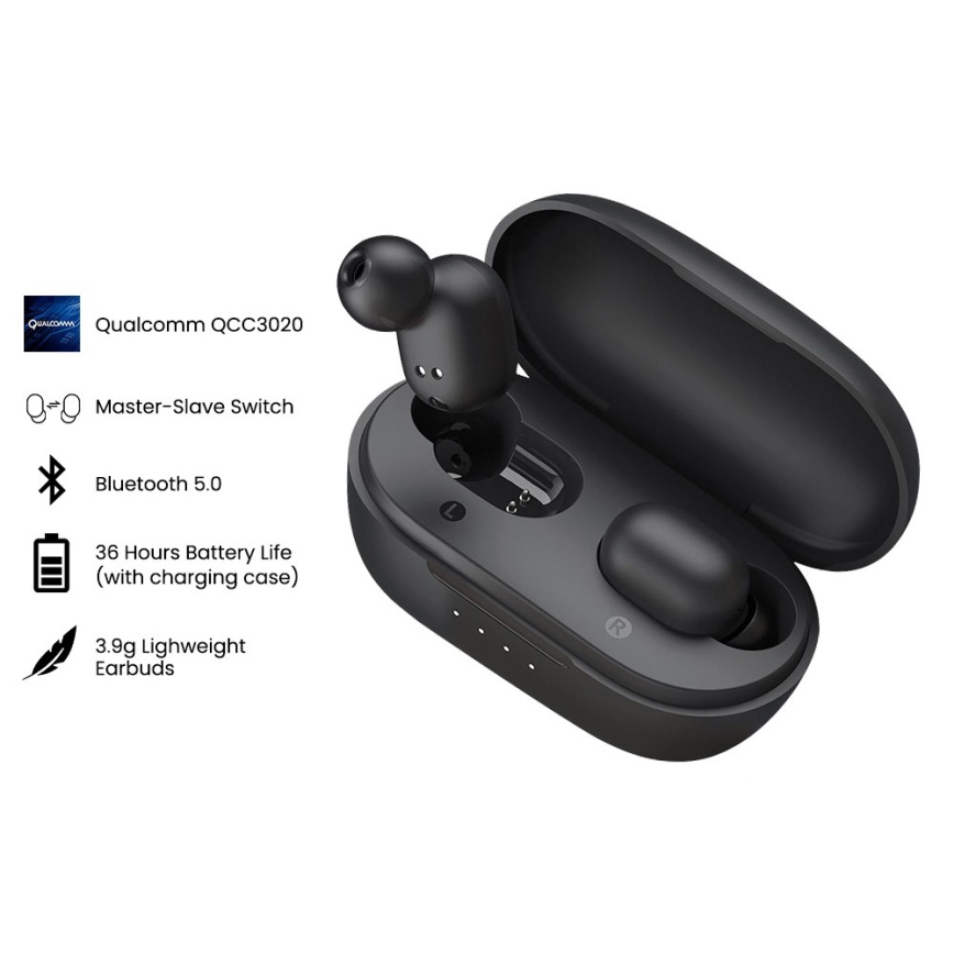 Haylou - Vodeodolné bezdrôtové slúchadlá GT1 XR Bluetooth čierna