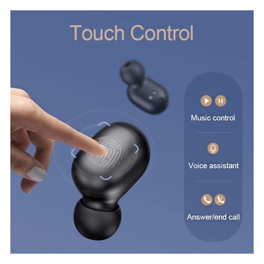 Haylou - Vodotesné bezdrôtové slúchadlá GT1 Pro Bluetooth čierna