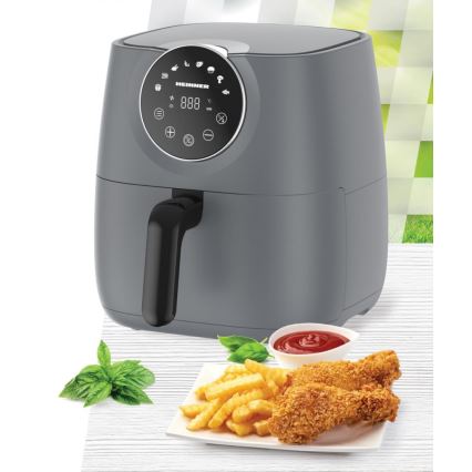 Heinner HAF-B6GREY1700 - Teplovzdušná fritéza 5,7 l 1700W/230V šedá