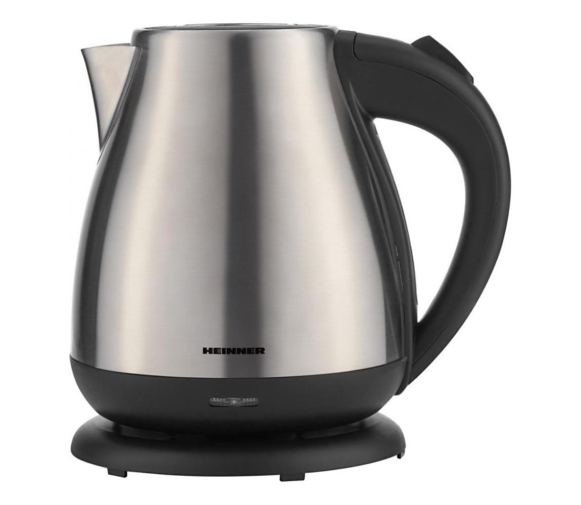 Heinner HEK-17IX - Rýchlovarná kanvica 1,7 l 2200W/230V matný chróm/čierna HEK-17IX