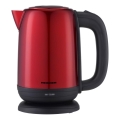 Heinner HEK-2200RDSS - Rýchlovarná kanvica 1,7 l 2200 W/230 V červená/čierna
