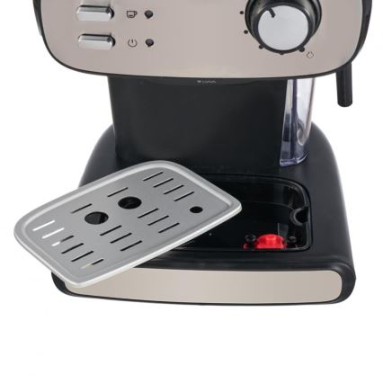 Heinner HEM-1100BKX - Pákový espresso kávovar 850 W / 230 V, čierny / matný chróm