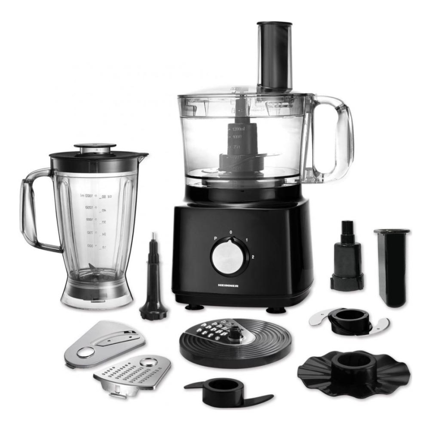 Heinner HFP-750BK - Kuchynský robot 750W/230V čierna