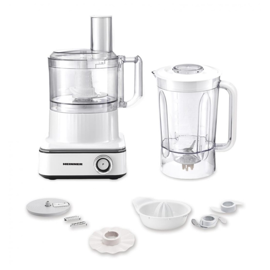 Heinner HFP-K1000WP - Kuchynský robot 1000W/230V biela