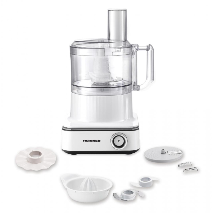 Heinner HFP-K1000WP - Kuchynský robot 1000W/230V biela