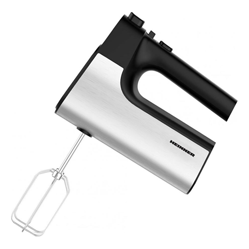 Heinner HM-500BKSS - Ručný šľahač 500W/230V matný chróm/čierna