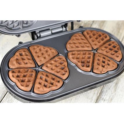 Heinner HWF-1000CR - Vaflovač 1000W/230V čierna/ružové zlato