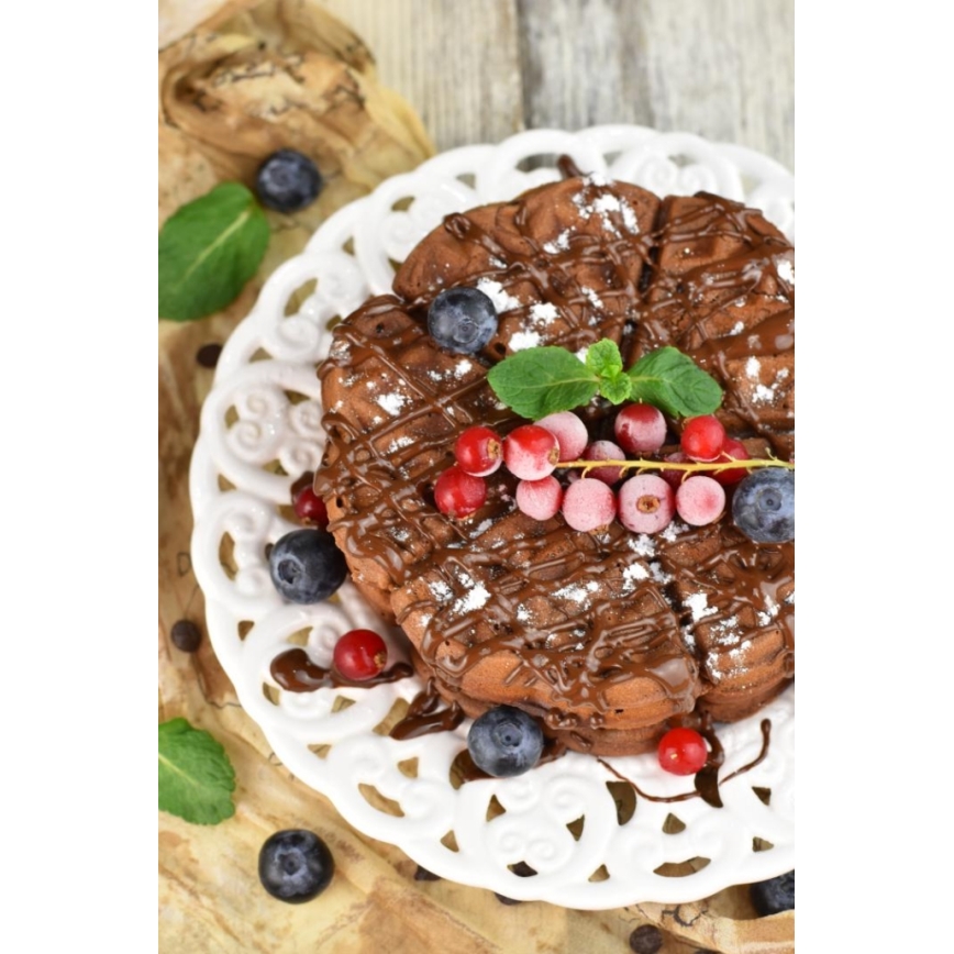 Heinner HWF-1000CR - Vaflovač 1000W/230V čierna/ružové zlato