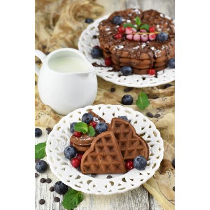 Heinner HWF-1000CR - Vaflovač 1000W/230V čierna/ružové zlato