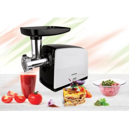 Heinner MG-2100BKWH - Mlynček na mäso 2100W/230V čierna/biela
