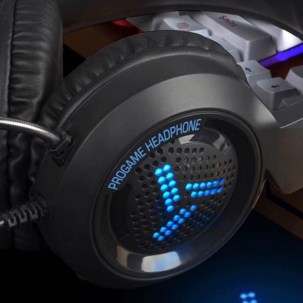 Herné LED RGB súchadlá VARR s mikrofónom 3.5