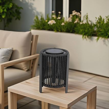 Hesperide - LED solárna lampa LINY LED/3,7V 2600 mAh IP54 antracit