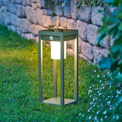 Hesperide - LED solárna lucerna so snímačom pohybu PIKY LED/3,7V 2600 mAh 40 cm IP65 zelená