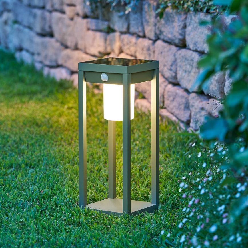 Hesperide - LED solárna lucerna so snímačom pohybu PIKY LED/3,7V 2600 mAh 40 cm IP65 zelená