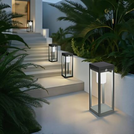 Hesperide - LED solárna lucerna so snímačom pohybu PIKY LED/3,7V 2600 mAh 40 cm IP65 zelená
