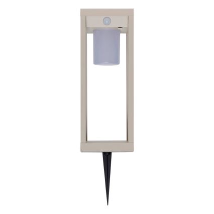 Hesperide - Solárna LED lucerna PIKY s pohybovým senzorom LED/3,7V 2600 mAh, 40 cm, IP65, béžová