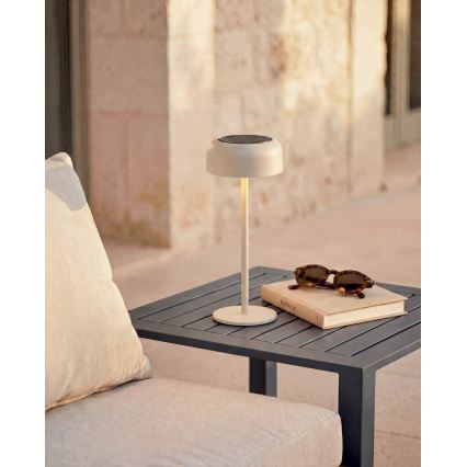 Hesperide - LED solárna stolná lampa BOLTY LED/3,7V 2600 mAh IP65 béžová