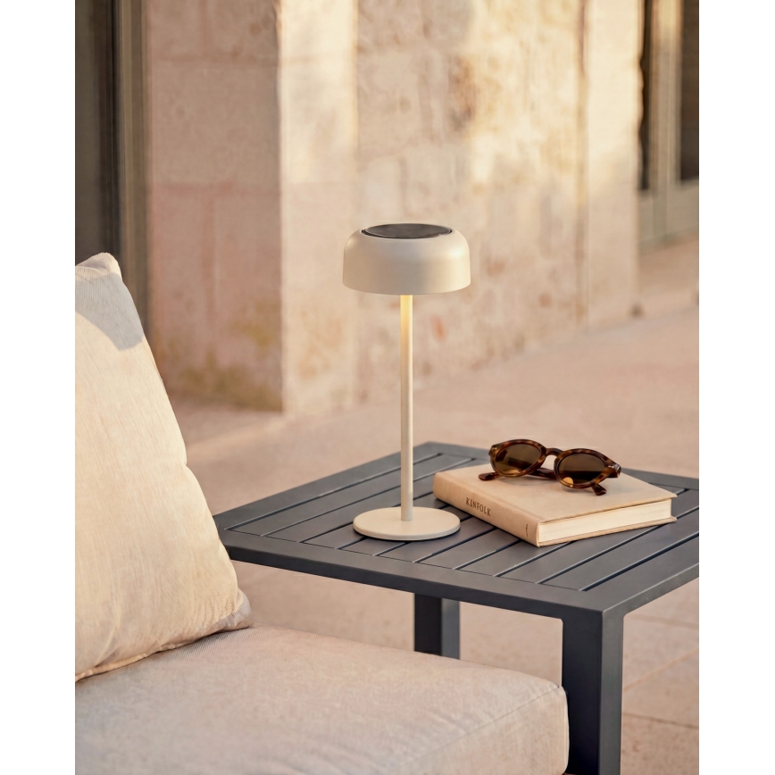 Hesperide - LED solárna stolná lampa BOLTY LED/3,7V 2600 mAh IP65 béžová