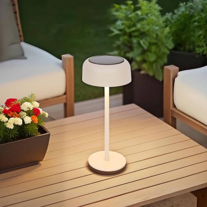 Hesperide - LED solárna stolná lampa BOLTY LED/3,7V 2600 mAh IP65 béžová