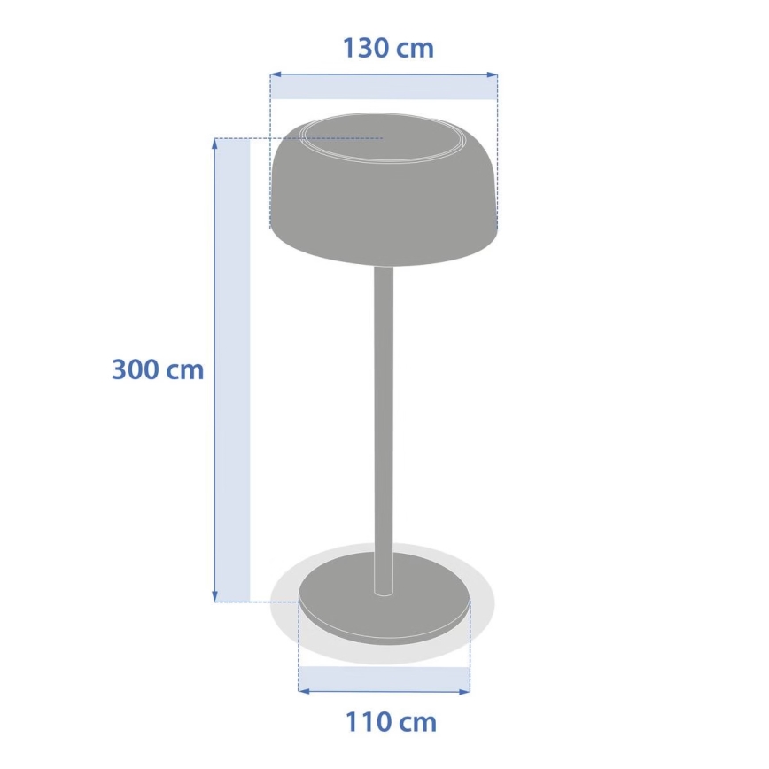 Hesperide - LED solárna stolná lampa BOLTY LED/3,7V 2600 mAh IP65 béžová