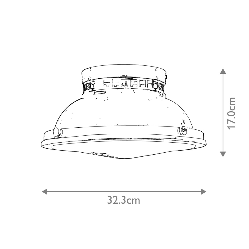 Hinkley - Stropné svietidlo AMELIA 2xE27/40W/230V lesklý chróm