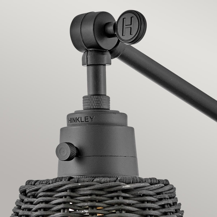 Hinkley - Nástenné bodové svietidlo ARTI 1xE27/60W/230V čierne