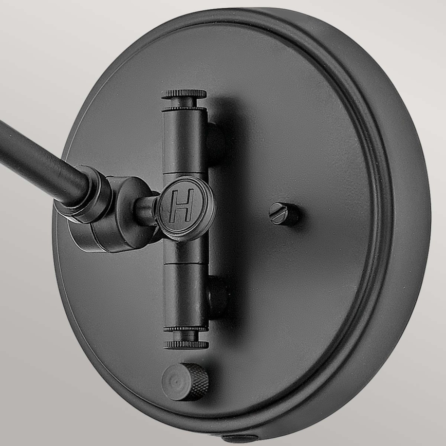 Hinkley - Nástenné bodové svietidlo ARTI 1xE27/60W/230V čierne