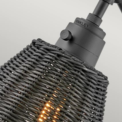 Hinkley - Nástenné bodové svietidlo ARTI 1xE27/60W/230V čierne