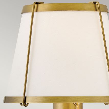 Hinkley - Nástenná lampa CLARKE 1xE27/40W/230V mosadz/biela