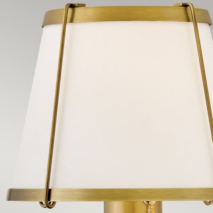 Hinkley - Nástenná lampa CLARKE 1xE27/40W/230V mosadz/biela