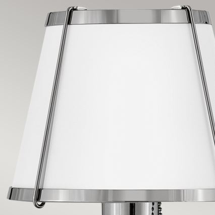 Hinkley - Nástenná lampa CLARKE 1xE27/40W/230V lesklý chróm/biela