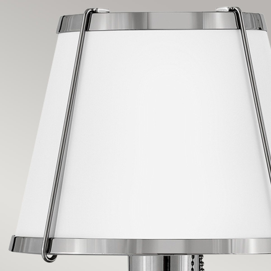Hinkley - Nástenná lampa CLARKE 1xE27/40W/230V lesklý chróm/biela