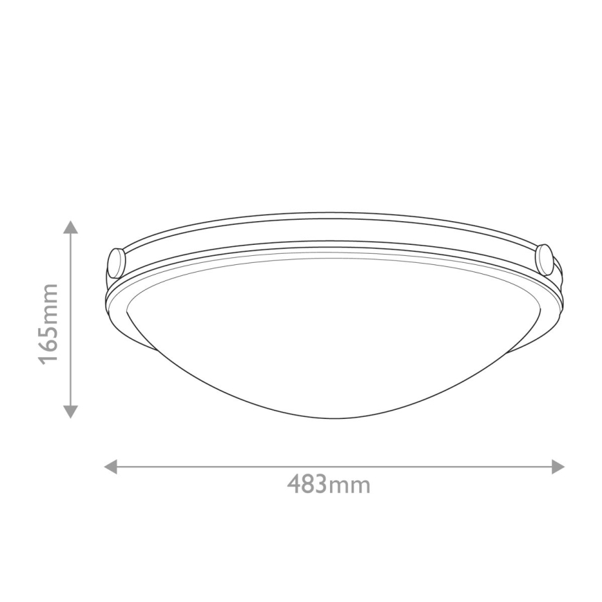 Hinkley - Stropné svietidlo COLLIER 3xE27/40W/230V priemer 48,3 cm čierne