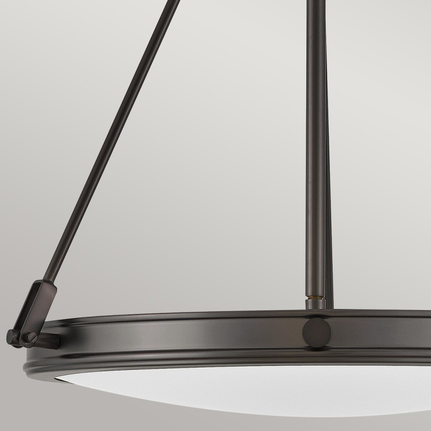 Hinkley - Luster na reťazi COLLIER 4xE14/40W/230V priemer 54,3 cm čierna