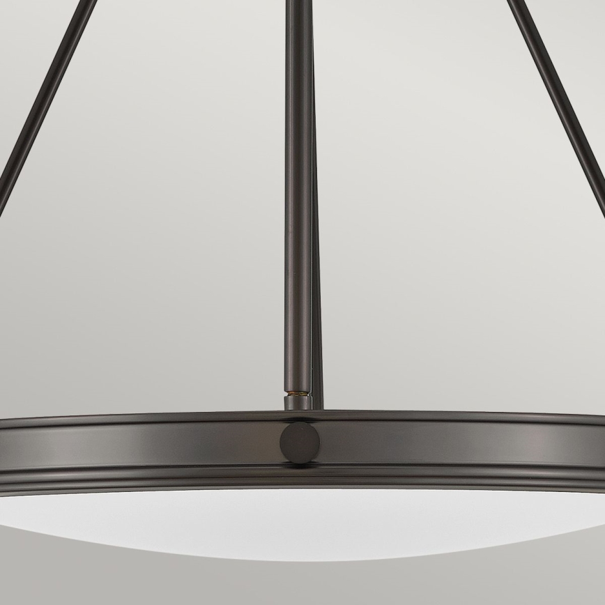Hinkley - Luster na reťazi COLLIER 4xE14/40W/230V priemer 54,3 cm čierna