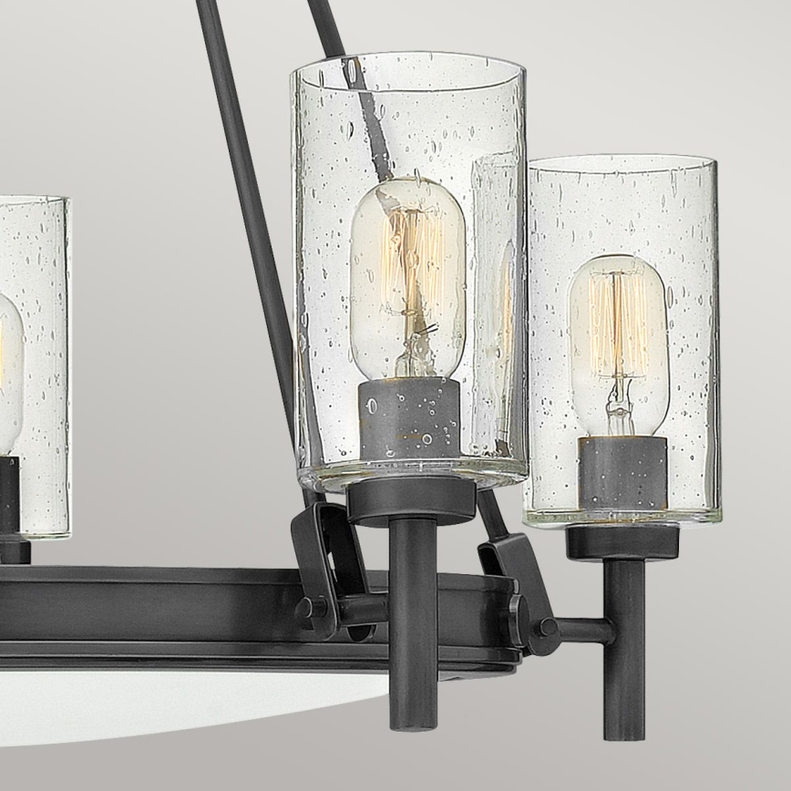 Hinkley - Závesný luster COLLIER na reťazi 5xE27/40W/230V pr. 68,5 cm čierna