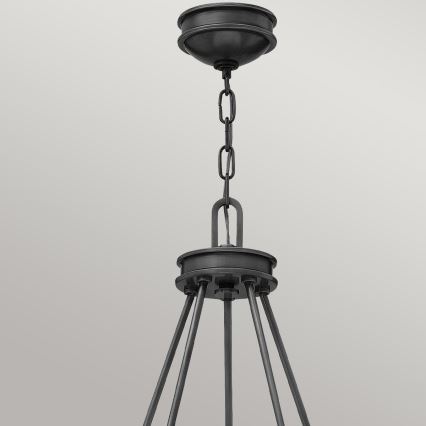Hinkley - Závesný luster COLLIER na reťazi 5xE27/40W/230V pr. 68,5 cm čierna