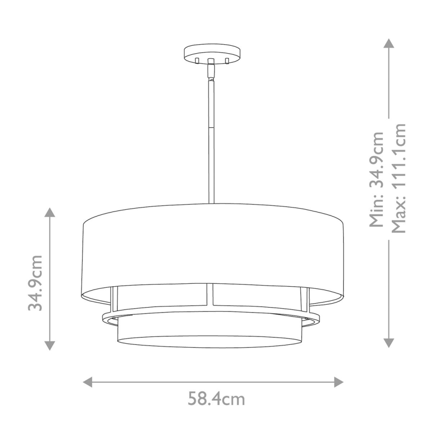 Hinkley - Luster na tyči GRAHAM 4xE14/40W/230V